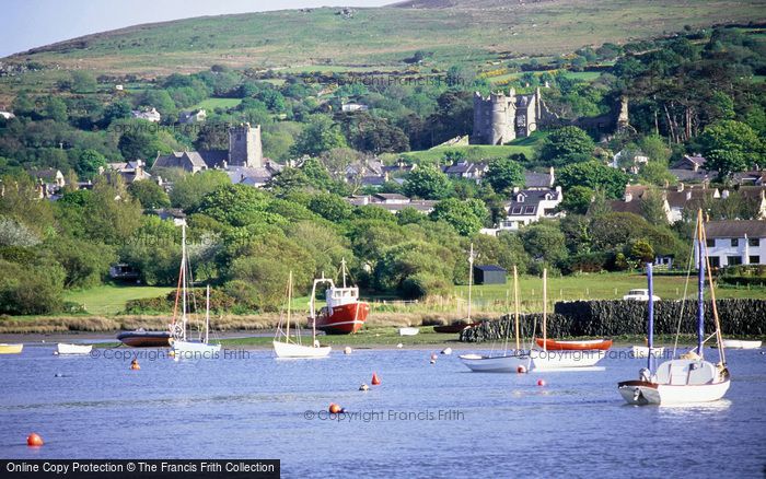 Photo of Newport, Castle And St Mary's Church Across Afon Nyfer c.2000