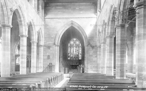 Photo of Newport, Church Interior 1898