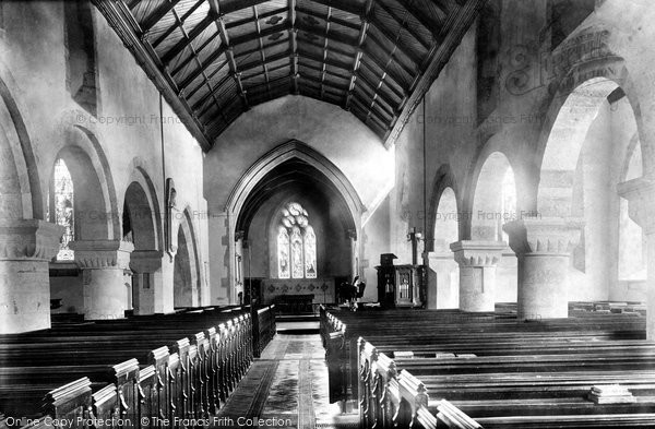 Photo of Newport, Church Of St Woolos, Interior 1893