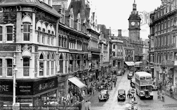 Photo of Newport, Commercial Street c.1955