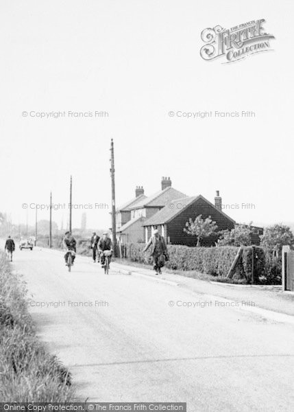 Photo of Newport, Cycling Home, Station Lane c.1960