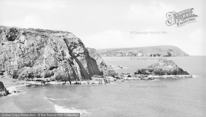 Photo of Newport, Dinas Head And Cat Rock c.1950