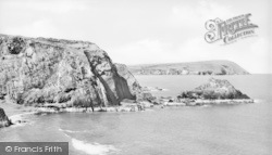 Dinas Head And Cat Rock c.1950, Newport