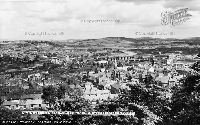 Photo of Newport, General View From Cathedral Of St Woolos c.1960