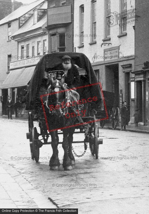 Photo of Newport, Horse And Cart In Holyrood Street 1913