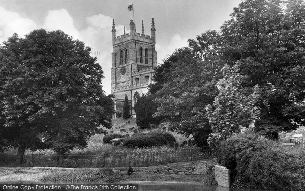 Photo of Newport Pagnell, Church Of St Peter And St Paul From Riverside 1956