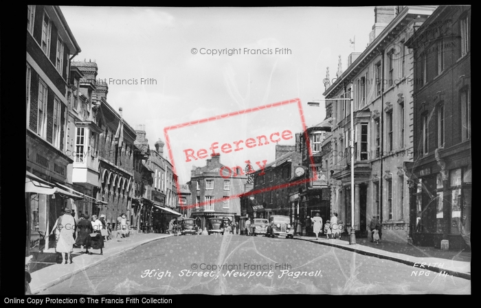 Photo of Newport Pagnell, High Street c.1950