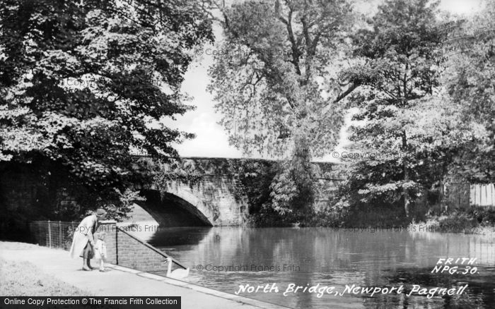 Photo of Newport Pagnell, North Bridge c.1956