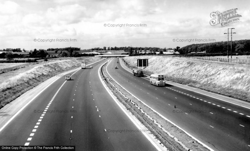 Newport Pagnell, the M1 Motorway c1960