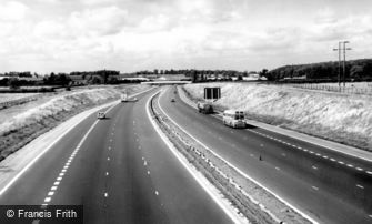Newport Pagnell, the M1 Motorway c1960