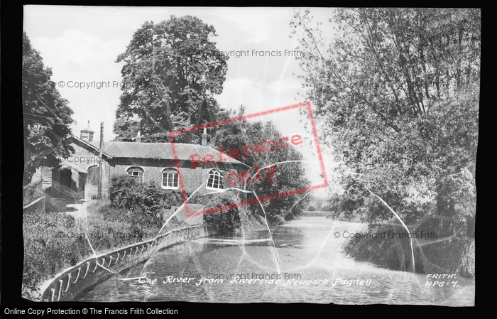 Photo of Newport Pagnell, The River From Riverside c.1950