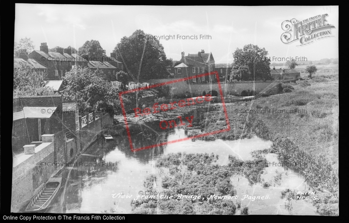 Photo of Newport Pagnell, View From Bridge c.1950