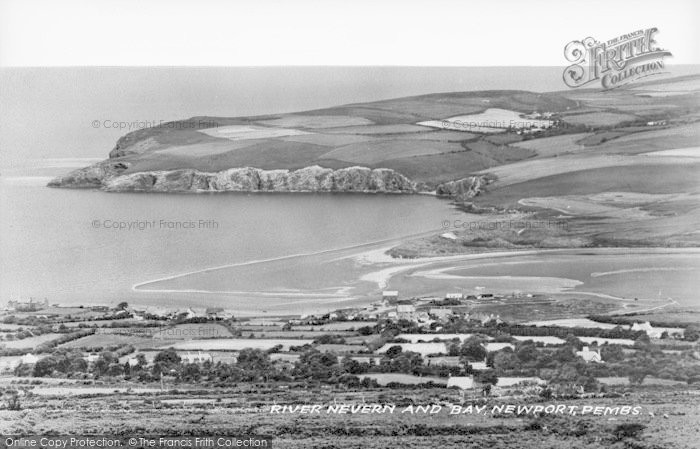 Photo of Newport, River Nevern And Bay c.1950