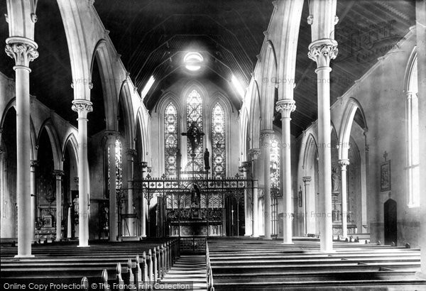 Photo of Newport, St Mary's Church Interior 1893