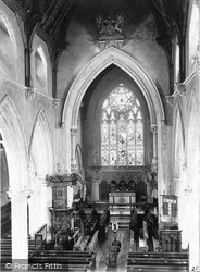 St Thomas's Church Interior c.1900, Newport
