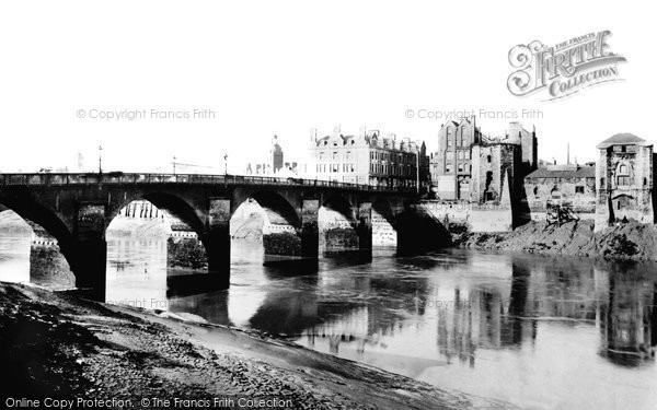 Photo of Newport, The Bridge And Castle 1896