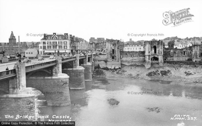 Photo of Newport, The Bridge And Castle c.1960