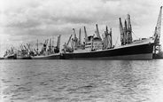 The Docks, South Quay c.1955, Newport
