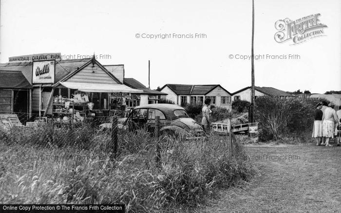 Photo of Newport, The Stores, Sunningdale Caravan Park c.1960