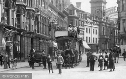 Tram In Commercial Street c.1899, Newport