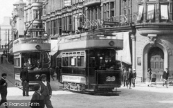 Trams, High Street 1903, Newport