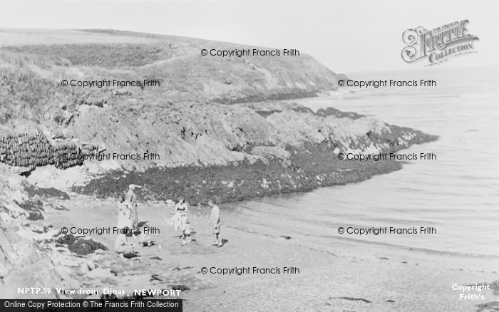 Photo of Newport, View From Dinas c.1955