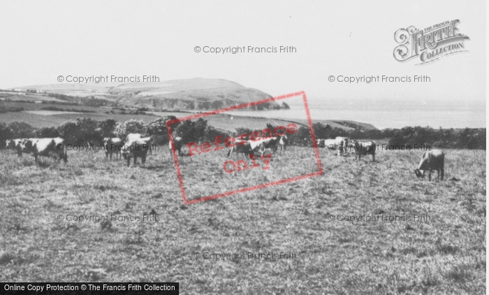 Photo of Newport, View Towrds Dinas Head c.1955
