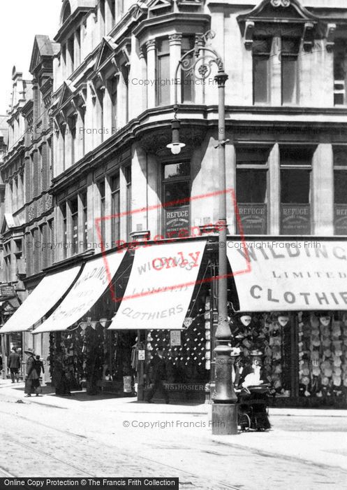 Photo of Newport, Wildings Clothiers Ltd, Commercial Street 1910