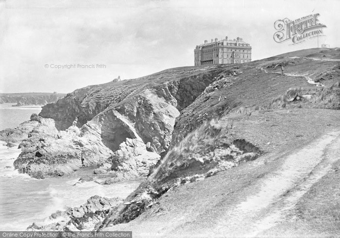Photo of Newquay, Atlantic Hotel 1894