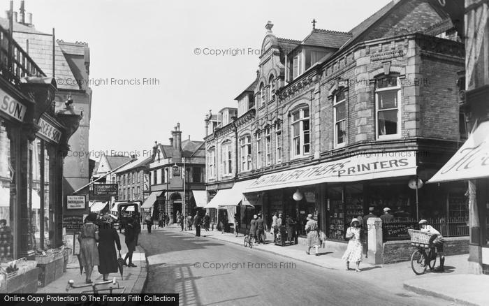 Photo of Newquay, Bank Street 1930