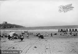 Bathing Beach c.1900, Newquay