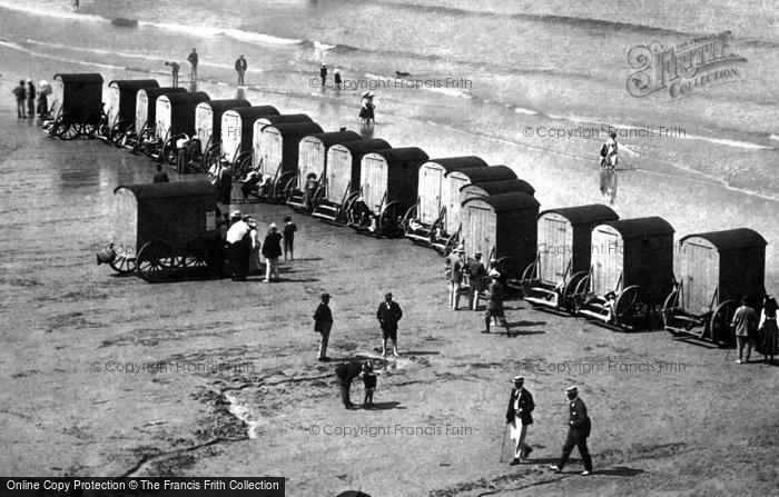 Photo of Newquay, Bathing Huts 1901