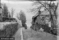 Beach Road, Old Houses c.1900, Newquay