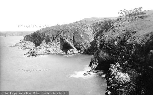 Photo of Newquay, Beacon Cove And Tea Caverns 1887