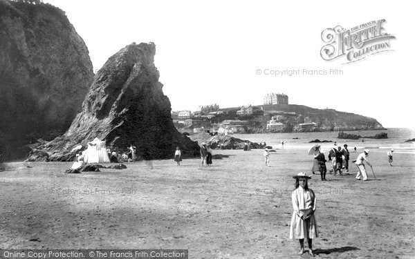 Photo of Newquay, Bishop's Rock And The Headland 1901