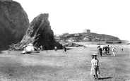 Bishop's Rock And The Headland 1901, Newquay