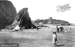 Bishop's Rock And The Headland 1901, Newquay