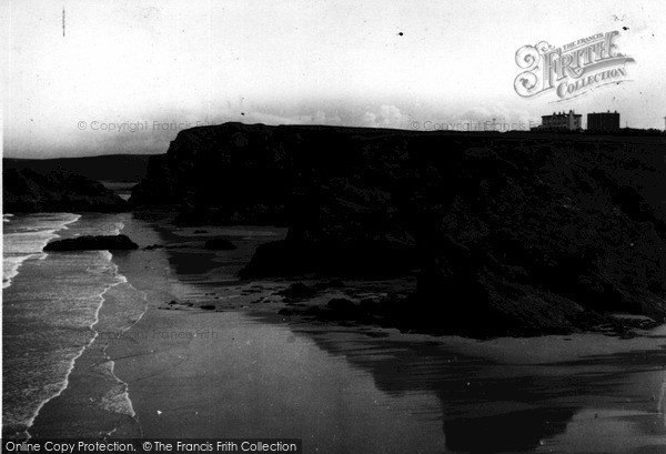 Photo of Newquay, Black Humphries Rock And Coast At Porth c.1960