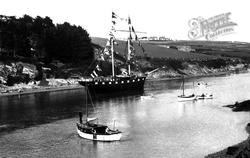 Boats On River Gannel 1928, Newquay