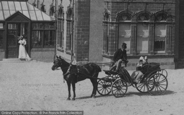 Photo of Newquay, Carriage, Headland Hotel 1901