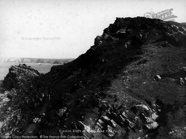 Photo of Newquay, Cliffs At Towan Head 1899