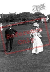 Couple Playing Pitch And Putt 1907, Newquay