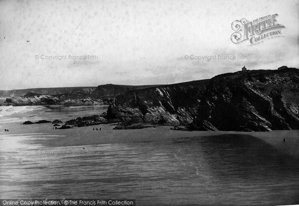 Photo of Newquay, Crigga Cilffs And Sands 1887