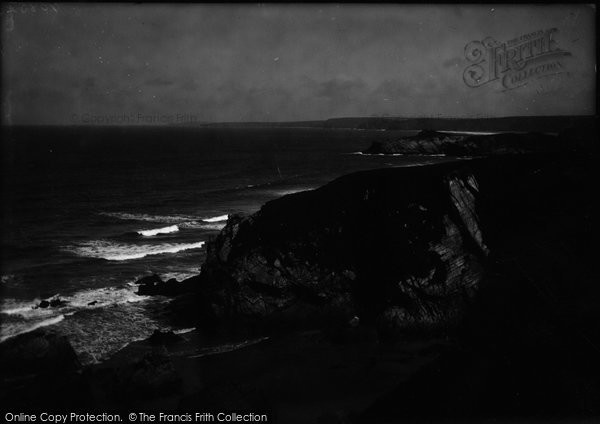 Photo of Newquay, Crigga Cliffs And Porth Headland 1921