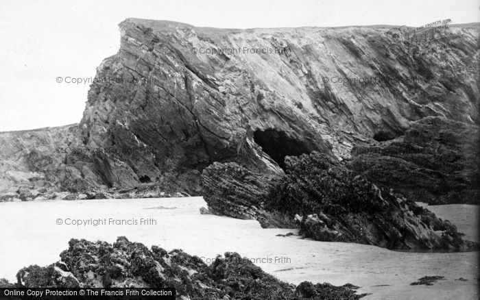 Photo of Newquay, Crigga Cliffs And Rocks 1894