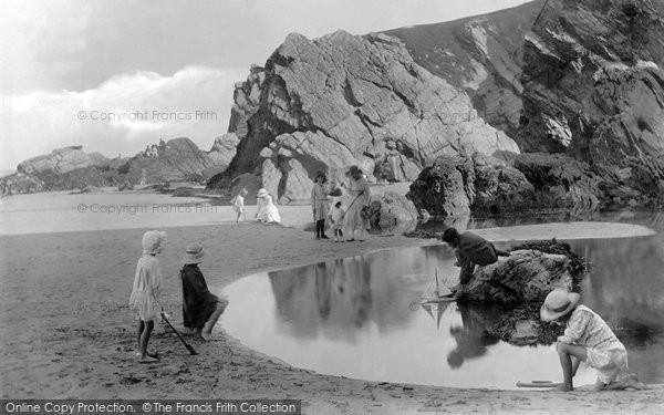 Photo of Newquay, Crigga Rocks 1918