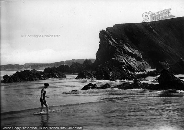 Photo of Newquay, Crigga Rocks 1918
