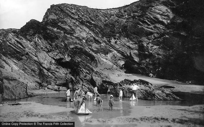 Photo of Newquay, Crigga Rocks 1928