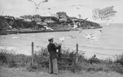 Feeding The Gulls c.1960, Newquay