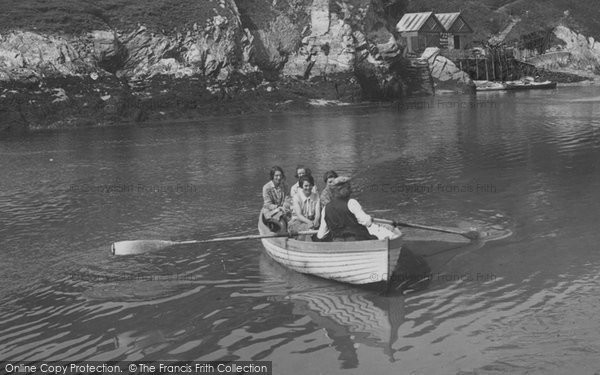 Photo of Newquay, Fern Pit Ferry Across The River Gannel 1928